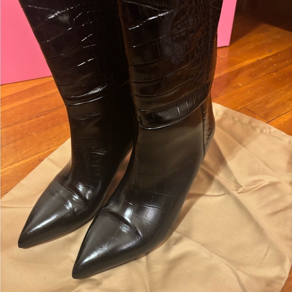 PARIS TEXAS Elegant Black Knee-High Boots - Picture 3 of 9